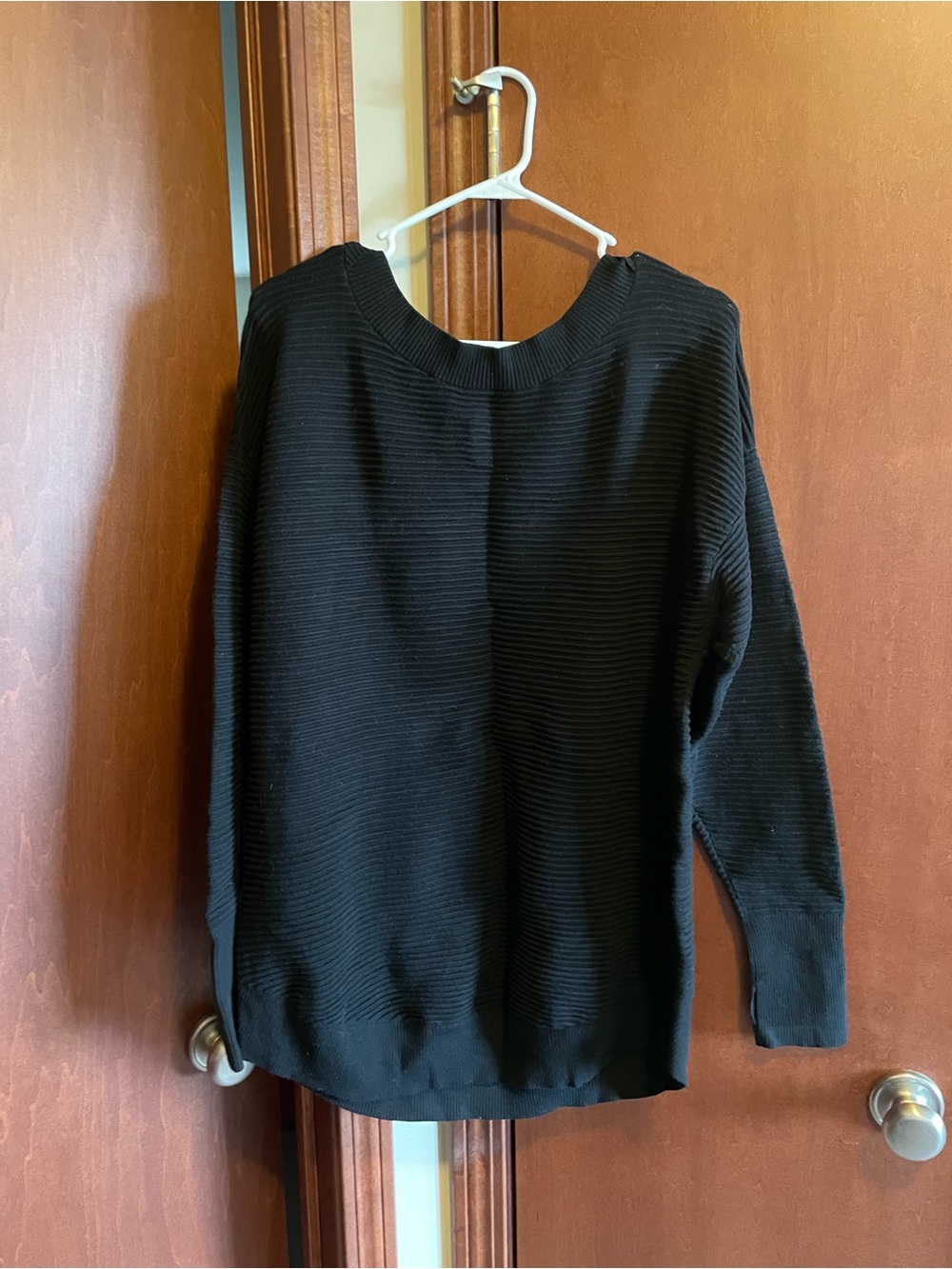 Offline by Aerie Black Ribbed Women's Tunic Sweater